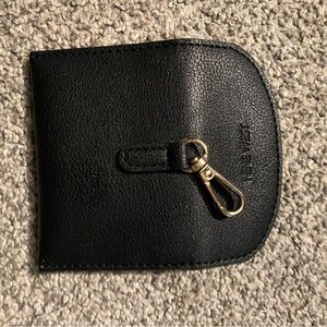 Nine West Black Leather Key Holder